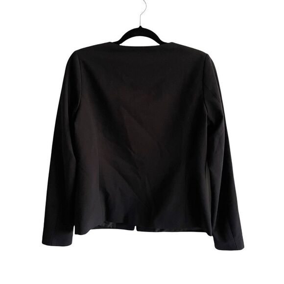 DEX Black Crew Neck Zip Blazer M - Picture 3 of 5